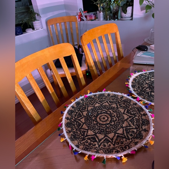 Jute Table Mat. Set of 2 - Picture 3 of 3